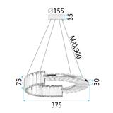 Lampe LED APP1527-CP40 CHROME
