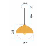 Deckenlampe Metal Wood APP951-1CP Ground