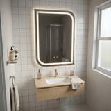 Lustro ścienne LED ZONE 70x50 Nikiel Szczotkowany