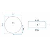 Aufsatzwaschbecken Rea Ingrid 36 Transparent
