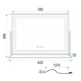 Lustro LED Studio Białe 58x45