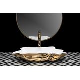 Umywalka REA Sea Infinity Gold/White + Korek