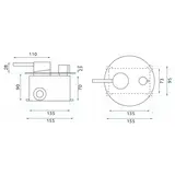 Shower system  Rea Lungo Copper Brush  + BOX