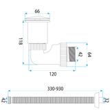 Syfon umywalkowy z korkiem klik-klak Rea Flow Złoty