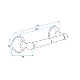 Portarrollos de papel higiénico 332869A RETRO BLACK