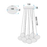 Hängelampe MS025-13CP Chrome
