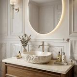 Lavoar pe blat Isla Warm Beige