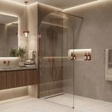 Shower screen Rea Heaven Brush Copper 120