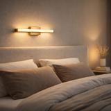 ΦΩΤΙΣΤΙΚΟ ΤΟΙΧΟΥ ΜΠΑΝΙΟΥ LED 42CM APP1851-1W BRUSH GOLD