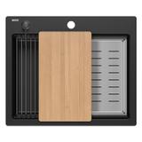 évier en granit KURT 110 WORKSTATION Black