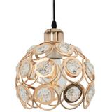 Hängelampe Kristall Loft gold APP208