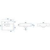 GOYA konglomeraattipesuallas 60cm