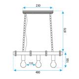 Deckenlampe APP1319-3CP LINE