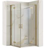 Kabina Prysznicowa REA Hugo 80x80 Złota Szczotkowana