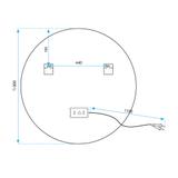 Oglindă LED BLUETOOTH FFJ 80cm