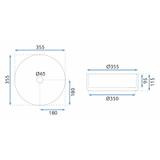 NADGRADNI UMIVAONIK Rea Cristal 35 Black