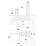 ZIDNA SLAVINA  REA Arcos Brush Gold