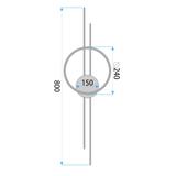 WANDLEUCHTE LED APP1781-W BRUSH GOLD