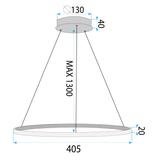 Lampa wisząca LHJ001-CP 40 cm GOLD