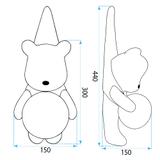 KINKIET ŚCIENNY MIŚ W KOSZULCE G169-1W NIEBIESKI