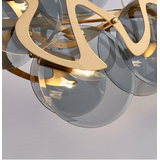 Люстра APP1545-8CP Brush Gold / Grey