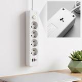 Listwa zasilająca Przedłużacz 4 gniazda + 2x USB-A + USB-C JNH021-4A Biały