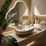 Lavoar pe blat Isla Warm Beige