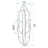 KINKIET ŚCIENNY LED G182-W ZŁOTY