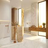 Voľne stojaca batéria REA LUNGO Brush Copper vysoká