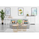 Komplet  trzech stolików drucianych TWINS gold