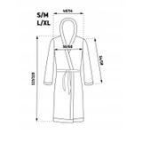 Peignoir MEN King White collar S/M