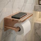 Držač toaletnog papira s policom 6613 Modern Copper
