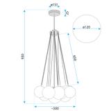 Hängelampe APP1688-12CP Gold