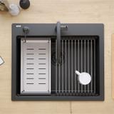 évier en granit KURT 110 WORKSTATION Black