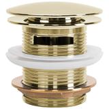 донный клапан для ванны без перелива Click-Clack REA Rea Gold 6cm