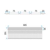 Lampe APP1729-8C 60 cm Gold