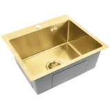 Acél mosogatótálca Leo 50 BRUSH GOLD