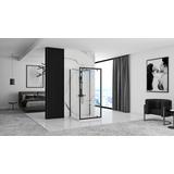 Přístěnná sprchová kabina Rea Rapid Swing Black