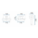 Βρύση μπανιέρας REA Viral Gold
