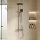 Rea Lungo Stripe Brush Nickel dušo komplektas