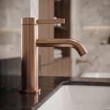 Robinet de salle de bain Rea Rivo Brush Copper