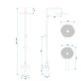 Shower set REA DROP Titan