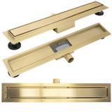 Лінійний злив Rea Neox brush gold 50