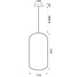 Hängelampe Glas LED APP442-CP