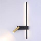 Wandlampe APP1439-2-W BLACK  GOLD LEFT