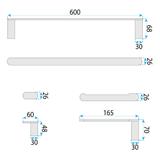 Vannitoa tarvikute komplekt Mati Brush Nickel 4 osa