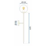 Wandlampe Black Modern 75 cm APP579-1W