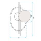 Wandlampe APP1435-W BLACK