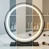 Zrkadlo LED MAKE-UP Black 40 cm