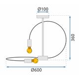 Lampe 4 Black APP1093-4C